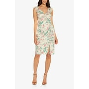 Adrianna Papell Ruffled Floral Dress