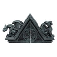 thumbnail image 4 of Ebros Gothic Roaring Gargoyles On Rooftop Sculptural Bookends Set 7" High Decor, 4 of 8