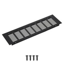 Uxcell 14 x 4 Inch Rectangle Ventilation Grille, Aluminum Air Vent Cover, Black