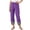 AA7, variant on Yuanlook Women's Cropped Barrel Pants, High Waist Side Pockets Denim Look Casual Trousers for Daily S‑XXL