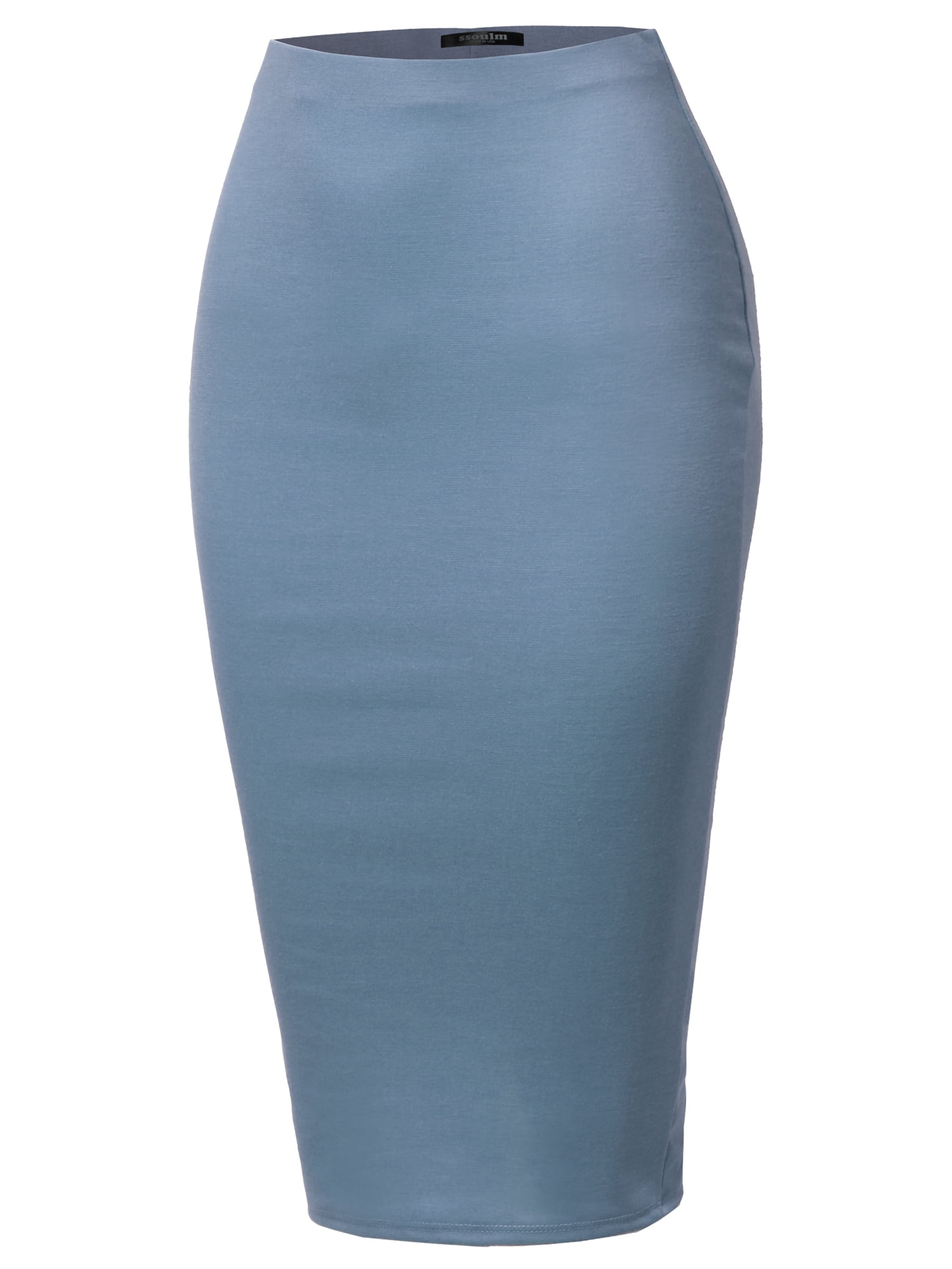 plus size midi pencil skirt