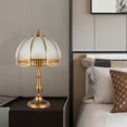 thumbnail image 5 of Antique Table Lamp, Table Desk Reading Light, Glass Lampshade Tabletop Light for Small Space Bedroom Decor for Bedrooms, Dining Rooms, Study Rooms, 5 of 18