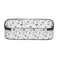 thumbnail image 3 of Goofa Purple Chicory Pattern Pencil Case, Multi- Slot Pencil Pouch, Portable Pencil Bag, Pen Case for& Office, 3 of 9