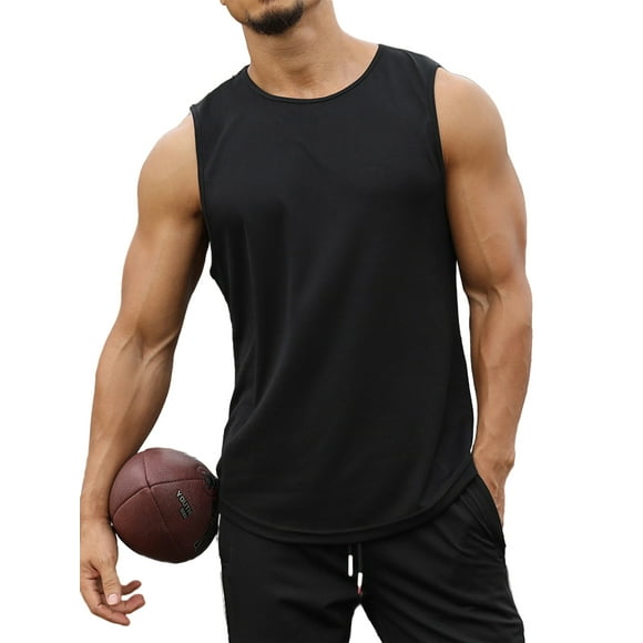 MAWCLOS Men Sleeveless T-shirt Casual Quick Dry Moisture Wicking Pullover Sport Base Athletic Tank Tops