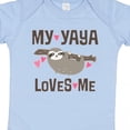 thumbnail image 4 of Inktastic My Yaya Loves Me Sloth Girls Baby Bodysuit, 4 of 5