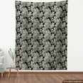 thumbnail image 4 of Ambesonne Retro Fabric by the Yard Upholstery, Wild Flowering Branches Print, 3 Yards, Laurel Green Dried Rose, 4 of 5
