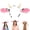 Pink, variant on Cow Ears Headband - Realistic Animal Ears Cute Cow Horns Headband Makeup Washing Face, Pink Cow Costume for Animal Party Cosplay Halloween