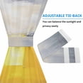 thumbnail image 4 of Yellow Gray Door Curtains for Door Window, French Sidelight Front Back Door Curtains With Tieback, Modern Abstract Oil Painted Art Kitchen Rod Pocket Drapes Panel, 25"x72", 4 of 5