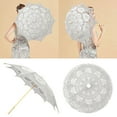 thumbnail image 2 of Elegant Lace Photography Umbrella Prop For Wedding Dance Events Decorative Accessory With Wooden Handle 82cm Diameter, 2 of 4