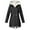 Black-A, variant on 2025 Puawkoer lady trench coat 1pc windbreaker bee Long Rain Coat for Women Waterproof Jacket Women Rain Coat Women's Jacket Womens Utility Jackets Women's Fleece Lined Winter Coat Mid Length Solid