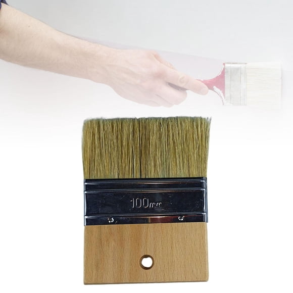 Pincel de pintura Acrílico profesional Pintura al óleo Pinceles de dibujo Pinceles para manchas Pincel de pintura de cerdas planas Pinceles de borde Cerdas de 4 pulgadas y 51 cm Macarena Cepillo de pintura