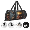 thumbnail image 3 of Vsdgher Western Cowboy Duck 45L Foldable Duffel Bag, Sports Gym Bag,Overnight Bag, Portable Weekender Bag for Airplanes, 3 of 6