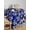 Blue, variant on Blue Boho Floral Table Cloth, Abstract Oriental Bohemian Flower Waterproof Tablecloth for Square Tables, Reusable Washable Fabric Table Cover for Restaurant Kitchen Dining Tables 54"x54"