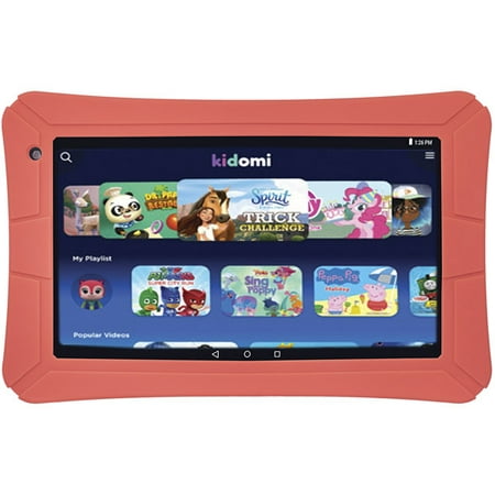 HighQ Learning Tab Jr., 7" Tablet 8GB (Wi-Fi), with Kidomi Free Trial, Gel Case Included, Red
