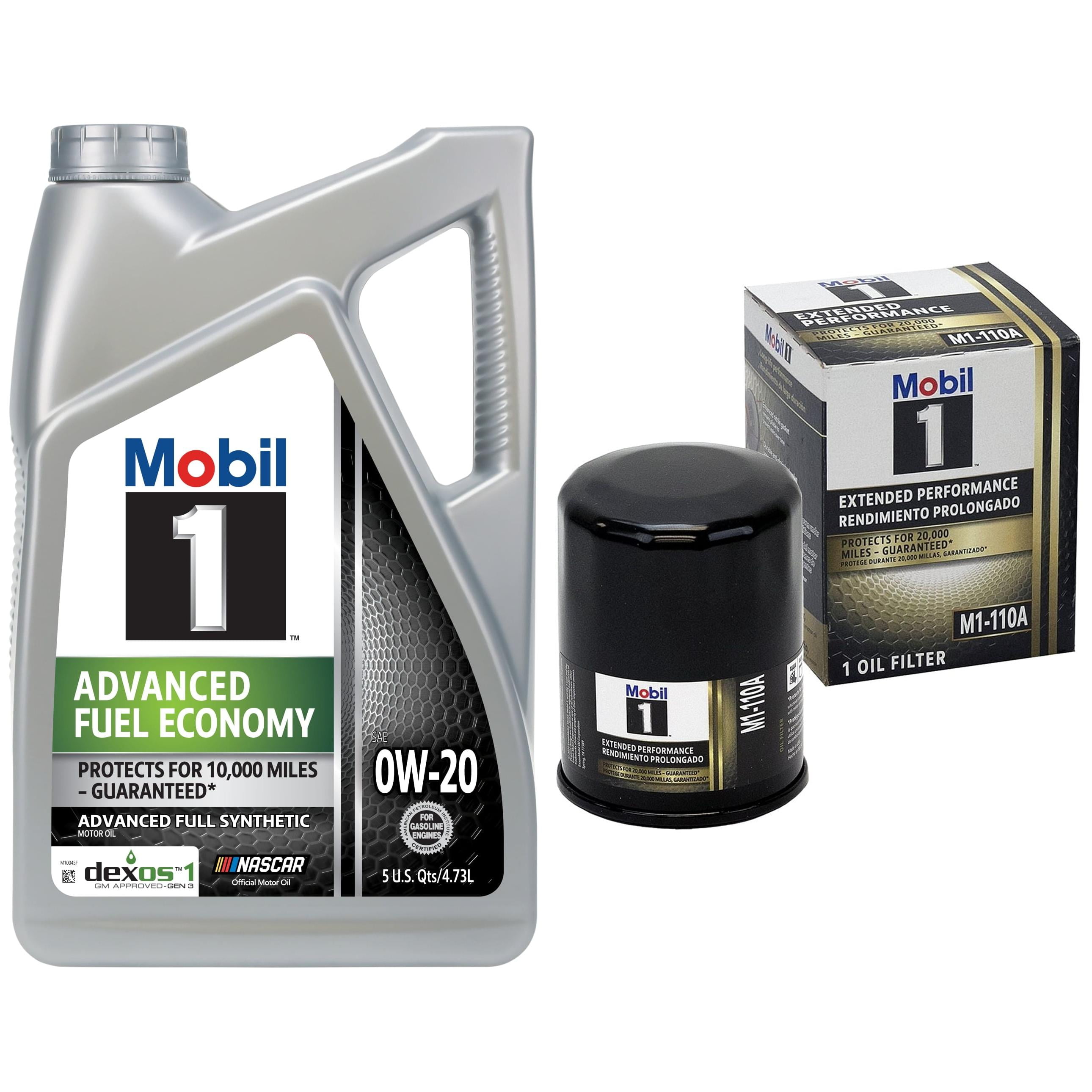 Mobil 1 120763 Advanced Full Synthetic Oil, 5W-20, 5 Qt, Case/3