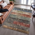 thumbnail image 6 of Addison Rugs Mayfield Premium Machine Washable Transitional Stripes Fern Rectangle Rug, 10' x 14', 6 of 6