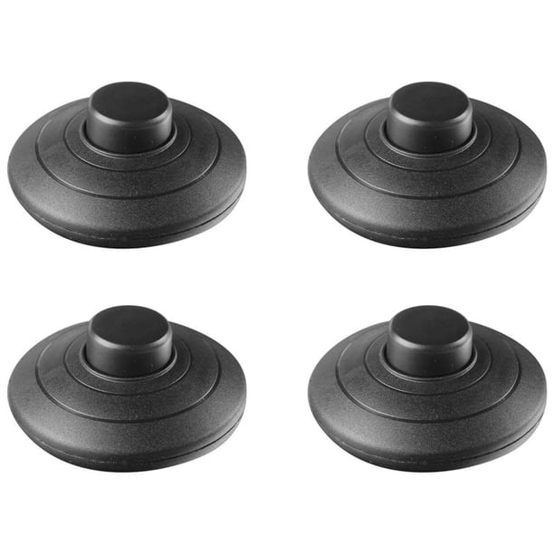 4 Pieza Negro Interruptor de Pie de Lampara en Interruptor de Pie de Luz Pedal de Potencia de Empuje