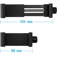 thumbnail image 3 of Vastar Adaptador de Trípode universal para Moviles Telefono TR iPod soporte del cargador del teléfono móvil del adaptador, todos los celulares, gira vertical y horizontal, la abrazadera ajustable, 3 of 5