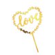thumbnail image 1 of Bewildely Colección de corazones de acrílico dorado, decoración para tartas, postres, fiestas de cumpleaños, cupcakes de Jooan Kits de decoración para fiestas No.02, 1 of 6