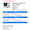 thumbnail image 2 of Front Brake Hose - Compatible with 1959 - 1966 Jeep CJ5 1960 1961 1962 1963 1964 1965, 2 of 2