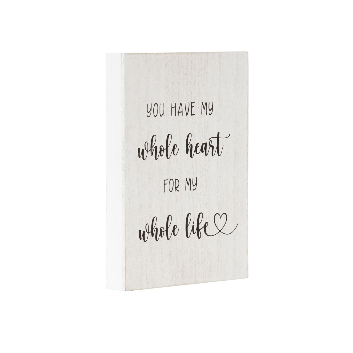 Dessus de boîte artistique "You Have My Whole Heart For My Whole Life"