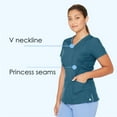 thumbnail image 7 of Barco One Women's 4-Pocket Princess Seam V-Neck Scrub Top - 5105, 7 of 7