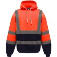 thumbnail image 1 of Yoko - Sudadera reflectante de Alta Visibilidad para hombre (Naranja alta visibilidad/Azul marino admiral), 1 of 3