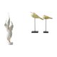 thumbnail image 1 of Escultura moderna de resina y madera, colección de estatuas, artesanías, figuras de animales, adornos decorativos para chimenea, escritorio de oficina, 1 of 8