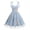 Blue, variant on Toddler Girls 1950s Vintage Floral Embroidery Swing Dress | Retro Graduation Dress For Birthday Party Wedding Bridesmaid Communion Tulle Dresses, Sweetheart Mesh Green