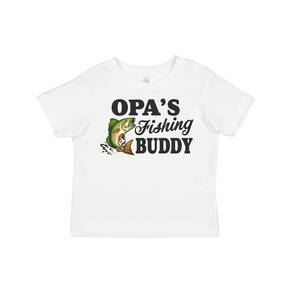 Inktastic Opa's Fishing Buddy Boys Toddler T-Shirt