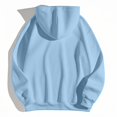 thumbnail image 5 of NinXxx Women's Winter Lined Hoodie Streetwear Sweatshirt Cold Weather Sky Blue M, 5 of 5