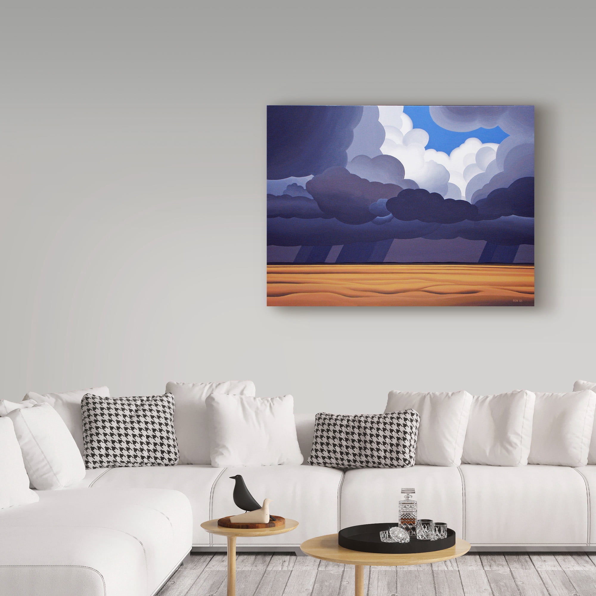 Trademark Fine Art 'Prairie Storm' Canvas Art by Ron Parker