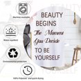 thumbnail image 4 of Perfume Bottle Shower Curtain Pink Floral Flower Shower Curtain for Bathroom Set Girly Fashion Makeup Inspirational Quotes Fabric Waterproof Shower Curtain for Bathtub 72x72 Inch with Hooks, 4 of 6