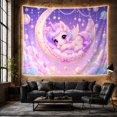 thumbnail image 6 of Toned Core Winged With Unicorn Flowing Mane Tail, Mystical Fantasy for Space Lovers, Galaxy Room Decor, Valentine's Day Gift, Tapestry Wall Hanging for Bedroom and Dorm, 6 of 7