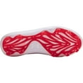 thumbnail image 3 of Under Armour Womens Glyde MT TPU Softball Cleats White | Red Size 11 Medium, 3 of 4