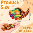 thumbnail image 2 of 60 Pcs Kit d'Artisanat Cornucopia de l'Action de Grâce Mini Charmes en Résine Flatback pour Décoration de Table d'Automne, 2 of 7