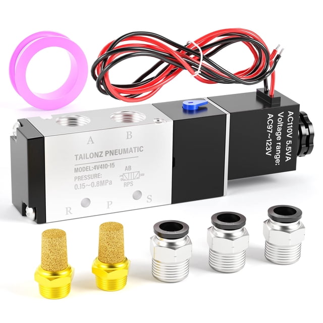 Electroválvula TAILONZ PNEUMATIC 4V410-15 12V/24V/110V/220V