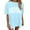 Light Blue, variant on Arlun Christian T Shirts for Women God Is Good All the Time Letter Print Shirt Oversized Jesus Religious Faith Inspirational Short Sleeve Tees Bible Verse Crewneck Loose Casual Tops White XL
