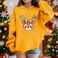 thumbnail image 2 of Lorytime Christmas Kids Hoodies for Boys Unisex Reindeer Snowflakes Sweatshirt Long Sleeve Pullover Drop Shoulder Tops, 2 of 4