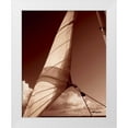 thumbnail image 3 of Alan Hausenflock 15x18 White Modern Wood Framed Wall Art Titled - Windward Sail II, 3 of 5
