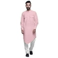 thumbnail image 1 of Atasi Kurta Long en Coton pour Hommes à Manches Longues Kurta Indienne Tenue de Fête Festive, 1 of 5