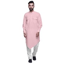 Atasi Asymmetrical Kurta Casual Button Down Shirt Cotton Casual Kurta Men