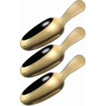 thumbnail image 1 of 3 Pcs Gold Stainless Steel Spoon Golden Dessert Spoon Tea Scoops Ice Cream Spoon Gift, 1 of 5
