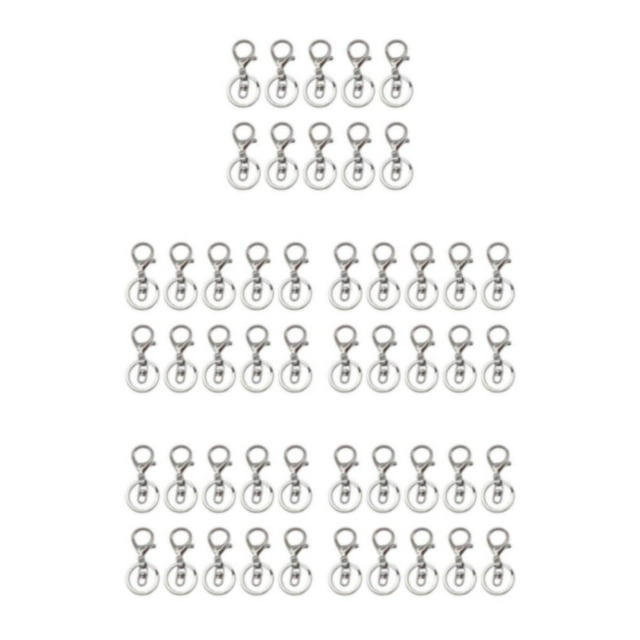 mmirethe 10pcs/set Keychains Lobster - Secure And Stylish Key Holders For Everyday Is Low Metal WhiteK lobster +spla 5Set