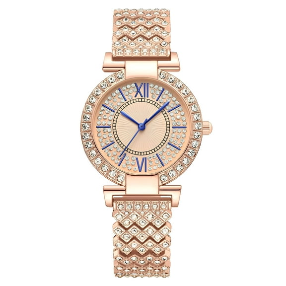 DESIGNICE Luxury Ladies Watches,Women's Watch with Day and Date,Female Watch for Small Wrist,Gold Stainless Steel Watches for Women,Easy Read Ladies Wrist Quartz Watches Waterproof (Adjustable Strap)