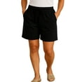thumbnail image 3 of (2 pack) Turtle Bay New York Womens Interlock Knit cotton Shorts with elastic waistband and adjustable drawstring, 3 of 8