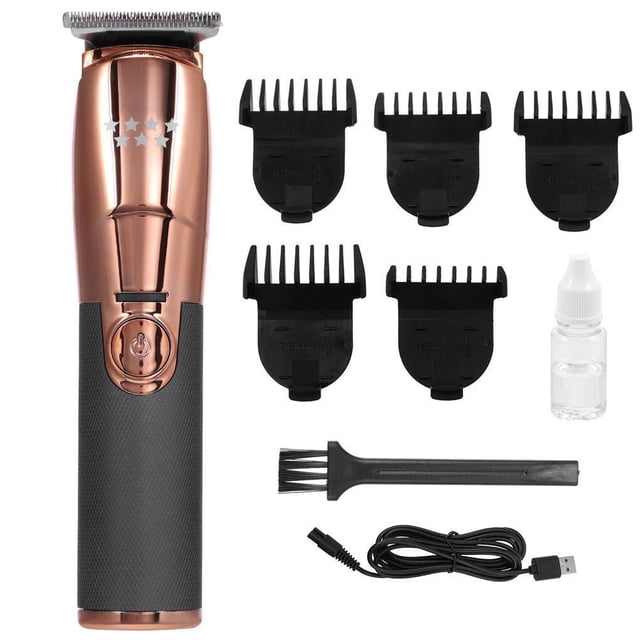 Qarigey Cortadora de cabello Cortapelos eléctricos inalámbricos impermeables de litio segura Atenuador eléctrico para adultos con 5 Cuidado del cabello
