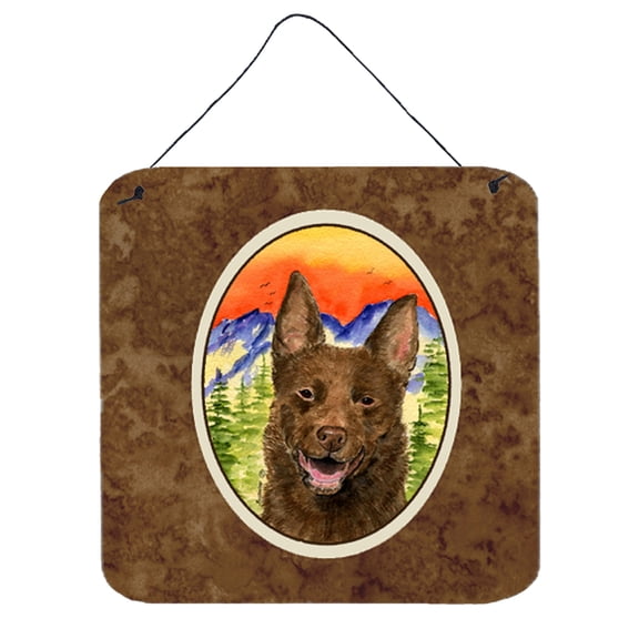 Carolines Treasures SS8422DS66 Australian Kelpie Aluminum Metal Wall or Door Hanging Prints, 6 x 6", Multicolor