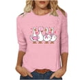thumbnail image 2 of JOANKDMI Breast Cancer Awareness Shirts for Women Cute Duck Pink Ribbon Graphic Tees Long Sleeve Crewneck Casual Tops October Survivor Support Fall T-Shirts, 2 of 5