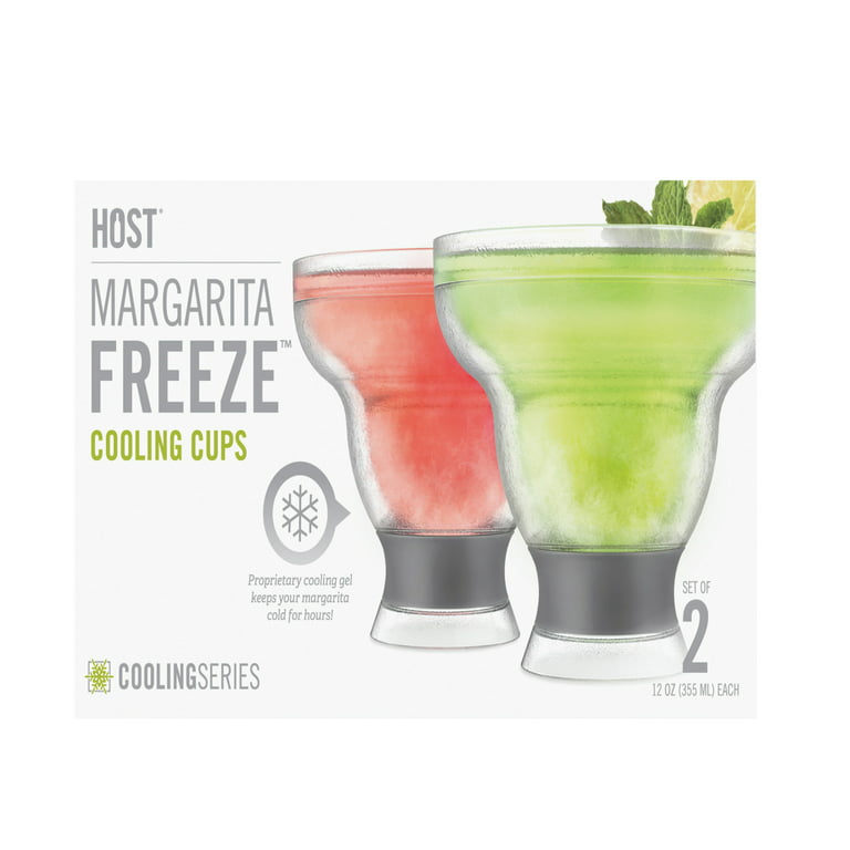 Host Stemless Margarita Glasses, Insulated Cocktail glass, Double